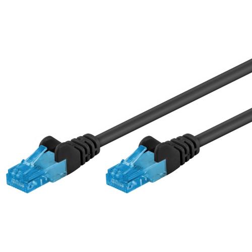 Cavo di rete Patch in Rame Cat. 6A Nero UTP 2m