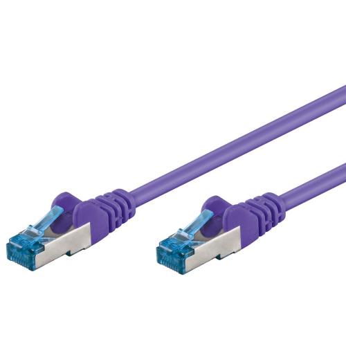 Cavo di Rete Patch in Rame Cat. 6A S/FTP LSZH 1 m Viola