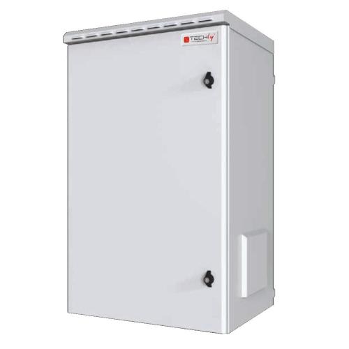 Armadio Rack 19'' a Parete 16U Grigio IP55 Porta Cieca prof. 450 mm