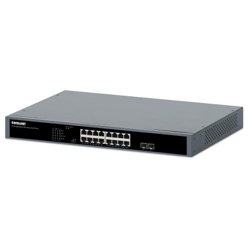 Gigabit Ethernet Switch PoE+ 16 porte con 2 porte SFP