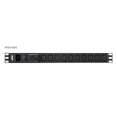 Multipresa Rack PDU 1U 17p IEC-C13 1p C19 Protezione Sovratensione