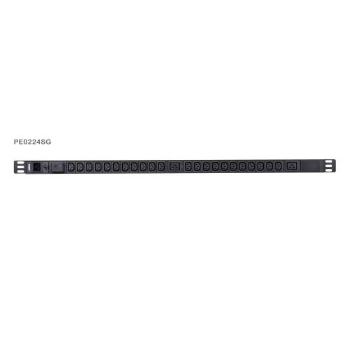 Multipresa Rack PDU 1U 22p IEC-C13 2p C19 Protezione Sovratensione