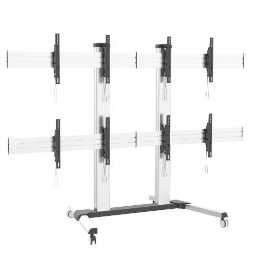 Supporto a Pavimento per 4 TV LCD/LED 32-60'' per Video Wall