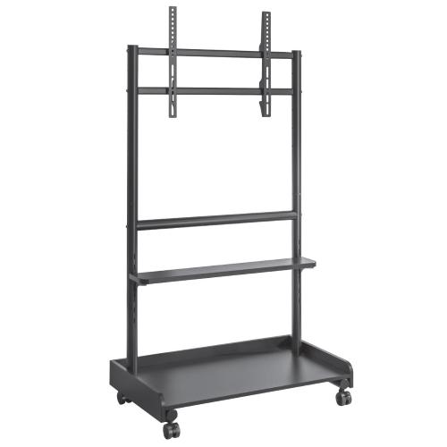 Supporto a Pavimento con Mensola per TV LCD/LED/Plasma 50-86''