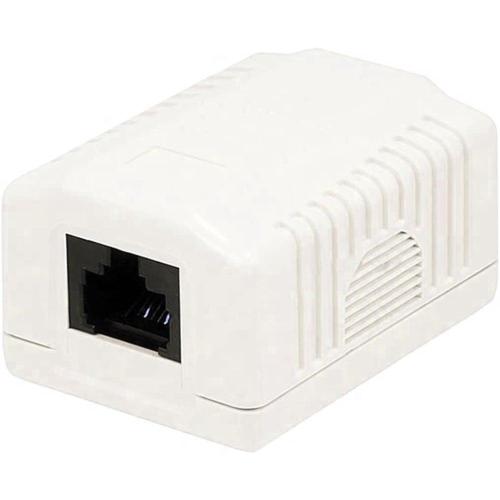 Presa a Muro con 1 Frutto RJ45 Cat.6A UTP Beige
