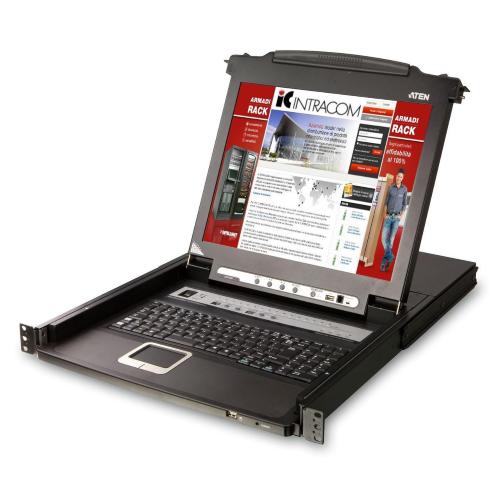 Console USB-PS2 VGA con LCD 19'' e porta USB (Dual Rail), CL5800N