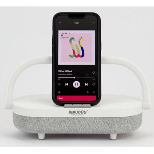 SPEAKER BLUETOOTH 10W LAMPADA BIANC DUDUU MOOD BIANCO X PC/SMARTPHONE