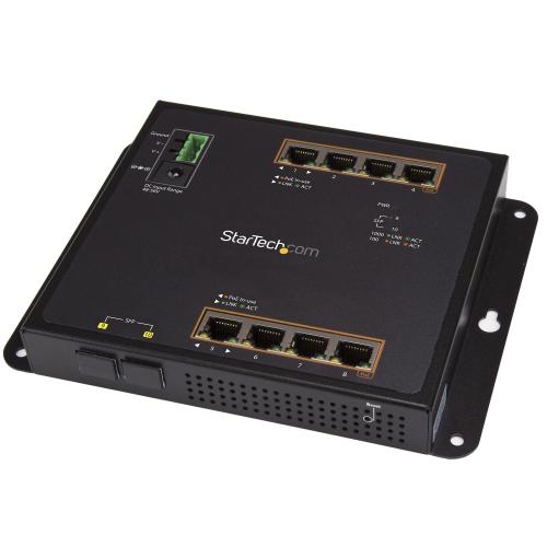 SWITCH GBE A 8 PORTE POE+ CON 2 SFP