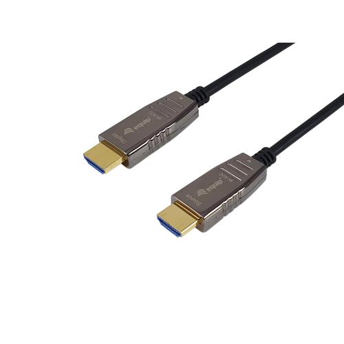 EQUIP CAVO OTTICO ATTIVO HDMI 2.1 MASCHIO-MASCHIO 8K/60Hz 30 MT NERO