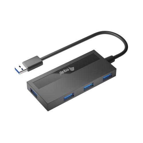 4-PORT USB 3.0 HUB WITH USB-C ADAPT