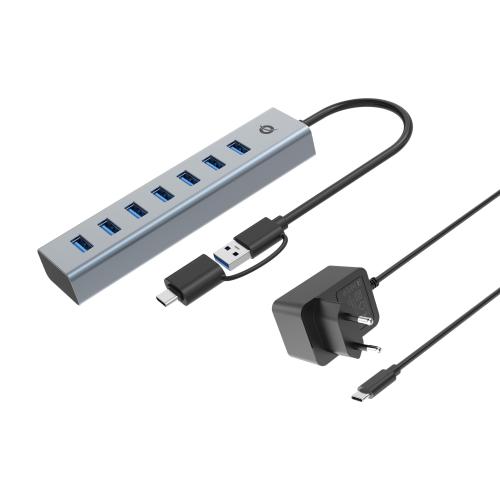 7-PORT USB 3.0 HUB WITH POWER ADAPT