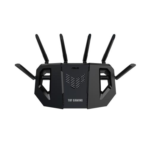 ASUS TUF GAMING BE6500 ROUTER WIRELESS WI-FI 7 DUAL BAND 2.4/5GHz 6500 Mbit/s 4 PORTE 2.5 GIGABIT ETHERNET 6 ANTENNE ESTERNE NERO