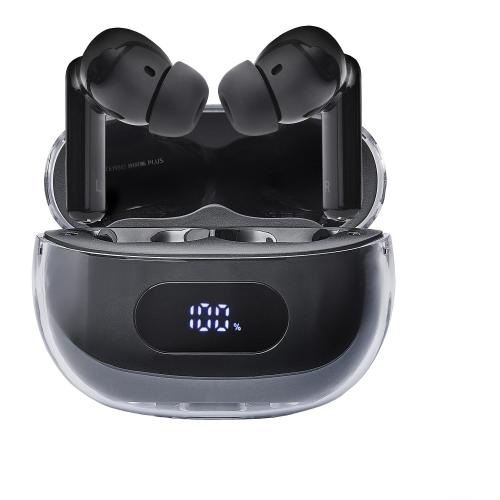 INTENSO BUDS PLUS T310AE CUFFIE AURICOLARI STEREO IN-EAR TRUE WIRELESS BLUETOOTH CON CANCELLAZIONE ATTIVA DEL RUMORE ENC CHIAMATE E MUSICA USB-C NERO