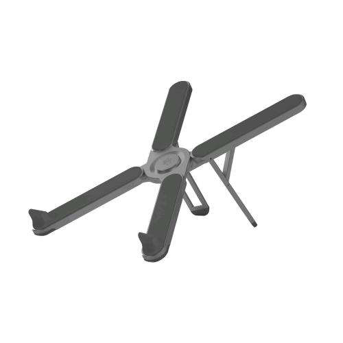 CELLY STAND IN ALLUMINIO PER NOTEBOOK FINO A 16" 7 LIVELLI DI INCLINAZIONE PIEGHEVOLE BORSA DI PROTEZIONE INCLUSA