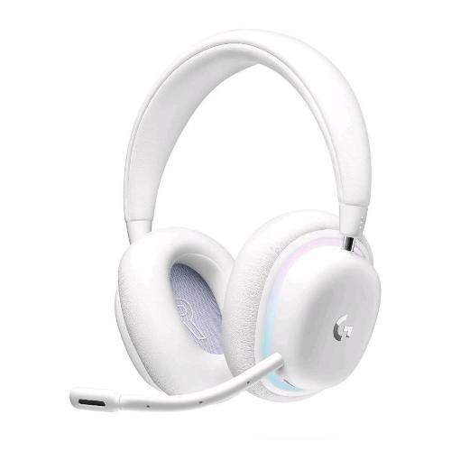 LOGITECH G G735 CUFFIE GAMING WIRELESS ILLUMINAZIONE RGB LIGHTSYNC PERSONALIZZABILE LIGHTSPEED BLUETOOTH AUX 3.5 MM COMPATIBILE CON PC E DISPOSITIVI MOBILI MICROFONO STACCABILE BIANCO
