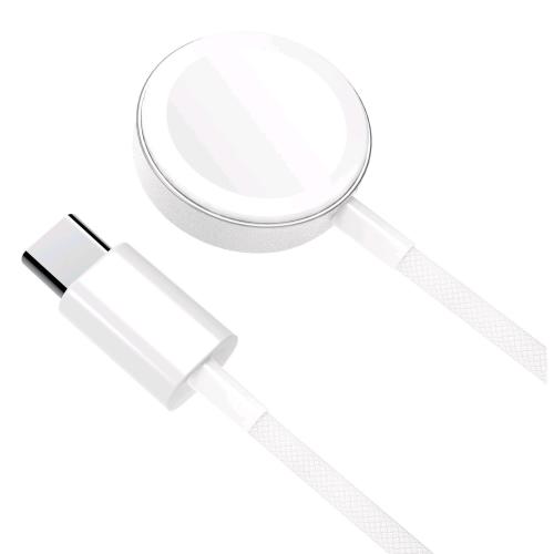 CELLY APPLE WATCH CHARGER USB-C CARICABATTERIE WIRLESS COMPATIBILE CON TUTTI I MODELLI DI APPLE WATCH 2.5 W CAVO INTRECCIATO 1 MT BIANCO