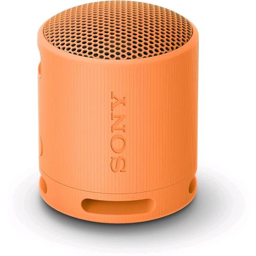 SONY SRS-XB100 SPEAKER WIRELESS BLUETOOTH PORTATILE IP67 RESISTENTE ACQUA E POLVERE BATTERIA DA 16 ORE CINTURINO VERSATILE CHIAMATE IN VIVAVOCE ARANCIONE