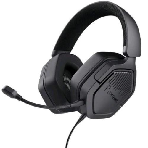 TRUST GXT492 CARUS CUFFIE GAMING OVER-EAR CON MICROFONO 1 X JACK 3.5 MM + DUAL JACK 3.5 MM COMODE E POTENTI MULTIPIATTAFOMA PER PER PC, LAPTOP E CONSOLE NERO