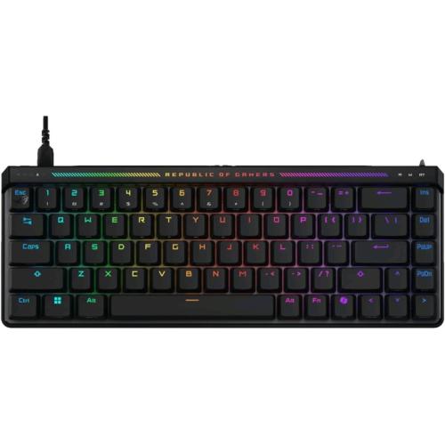 ASUS M605 ROG FALCHION ACE HFX RGB TASTIERA GAMING MECCANICA CABLATA SWITCH MAGNETICI ROG HFX FREQUENZA DI POLLING 8.000Hz DOPPIA PORTA USB-C TRE INCLINAZIONI LAYOUT ITALIANO NERO