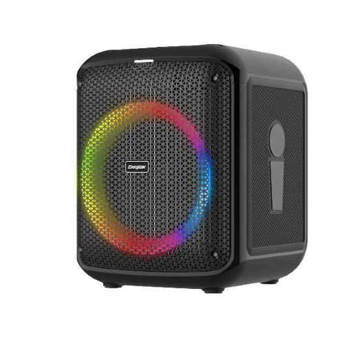 ENERGIZER BTS458 PARTY SPEAKER CUBE CASSA PORTATILE RGB BLUETOOTH 5.3 20 W CON MICROFONO RADIO E POWERBANK INCORPORATA NERO