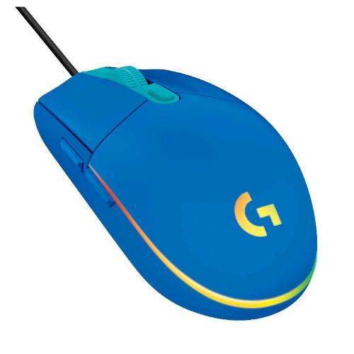 LOGITECH G203 LIGHTSYNC MOUSE GAMING 8.000 DPI 6 PULSANTI PROGRAMABILI ILUMINAZIONE RGB COLORE BLUE