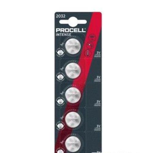 DURACELL PROCELL CR2032 BATTERIA A BOTTONE AL LITIO 3V CONF 20 Pz.CONF 5 Pz.x 4 BLISTER TOT 20 Pz.