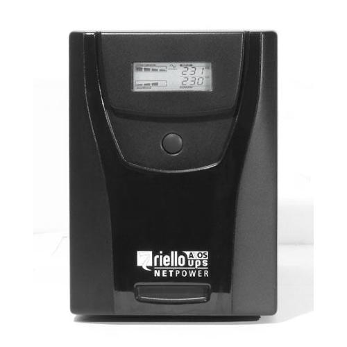 RIELLO NPW 2000 UPS 1.200W 2.000Va DURATA A PIENO CARICO IN BLACKOUT 9MIN COLORE NERO