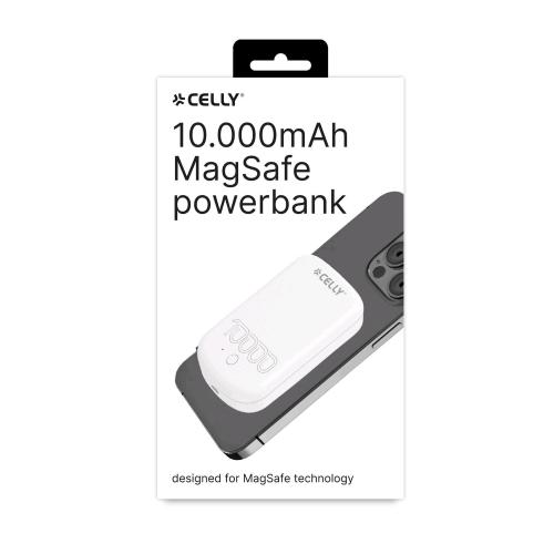 CELLY POWERBANK 10.000mAh COMPATIBILE MagSafe BIANCO