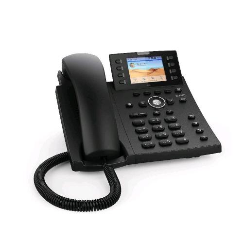SNOM D335 TELEFONO FISSO IP DISPLAY 2.7" A COLORI 12 SIP IDENTITA POE 2X GIGABIT ETHERNET NERO
