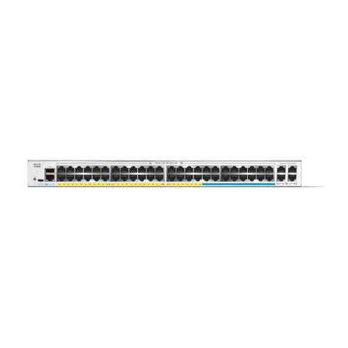 CISCO CATALYST 1300-48MGP-4X SWITCH GESTITO L3 - 48 x 10 Gigabit Ethernet + 4 x 10 Gigabit SFP+ PoE+ (370 W) BIANCO MONTABILE SU RACK