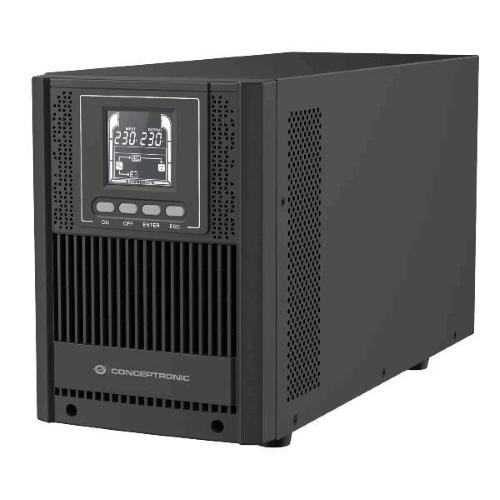CONCEPTRONIC ZEUS52ES2K UPS 2000VA 1800W ONLINE TOWER - HID USB, Porta EPO, 4 x SCHUKO; 1 Seriale RS232, 1 x USB NERO