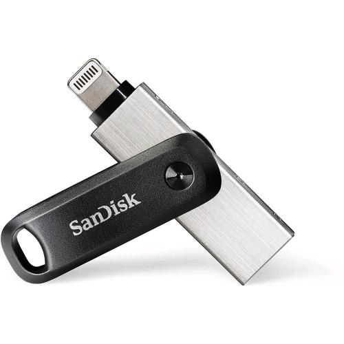 SANDISK iXPAND GO 256GB FLASH DRIVE USB 3.0 GIREVOLE