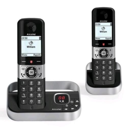 ALCATEL F890 VOICE DUO TELEFONO CORDLESS DECT CON SEGRETERIA TELEFONICA + 1 AGGIUNTIVO