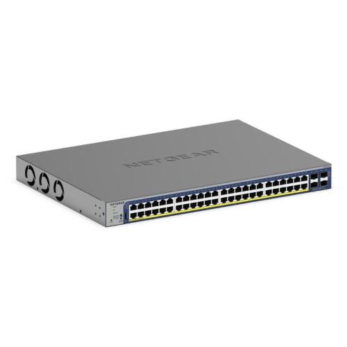 NETGEAR GS752TXP-300EUS SWITCH GESTITO L3 - 48 x 10/100/1000 (PoE+) + 4 x SFP+ PoE+ (380 W) DESKTOP MONTABILE SU RACK