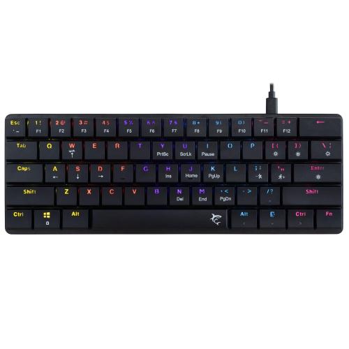 Tastiera Gaming USB-C&trade; 62 Tasti con Retroilluminazione LED RGB e 19 Effetti Luce