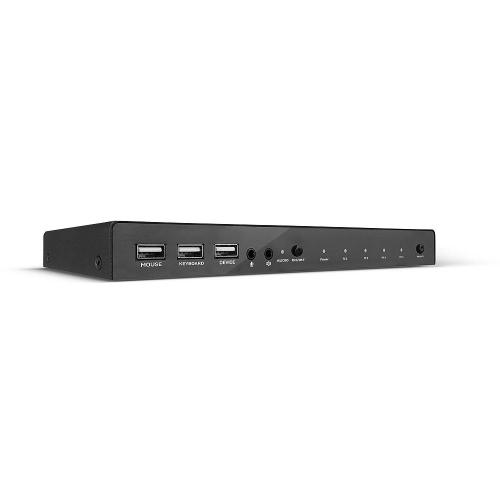 SWITCH KVM HDMI 4K60, USB 2.0 AUDIO, 4 PORTE