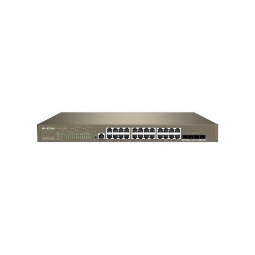 IP-COM G5328XP-24-410W SWITCH GESTITO L3 24 PORTE ETHERNET 10/100/1000 BASE-T PoE - 4 PORTE SFP+ 10G BASE-X - 3 PORTE UPLINK 10G