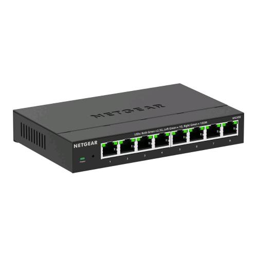 NETGEAR MS308-100EUS SWITCH NON GESTITO MULTI-GIGABIT 8 x 100/1000/2.5G DESKTOP NERO