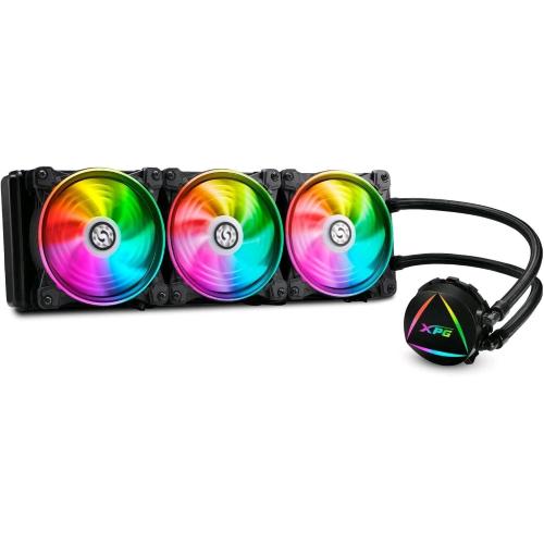 ADATA XPG LEVANTE X 360 ARGB ALL-IN-ONE ARGB CPU LIQUID COOLER DISSIPATORE A LIQUIDO DUAL FAN 3 VENTOLE x 120mm NERO