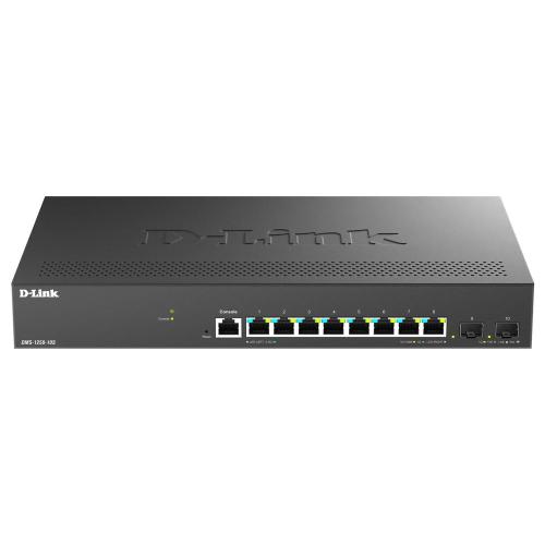 D-LINK DMS-1250-10S SWITCH GESTITO 10 PORTE 8 x 2.5G Ethernet (100/1000/2500) + 2 Combo SFP DESKTOP MONTABILE SU RACK