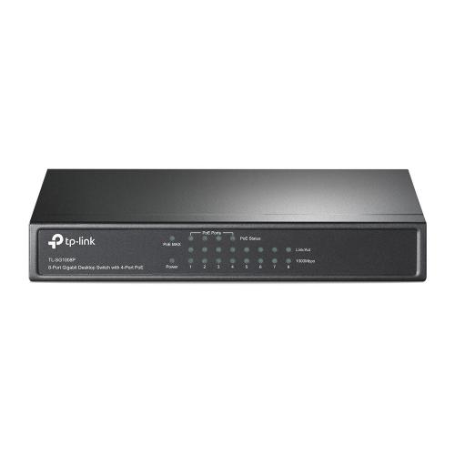 TP-Link TL-SG1008P switch di rete Non gestito Gigabit Ethernet (10/100/1000) Supporto Power over Ethernet (PoE) Nocciola