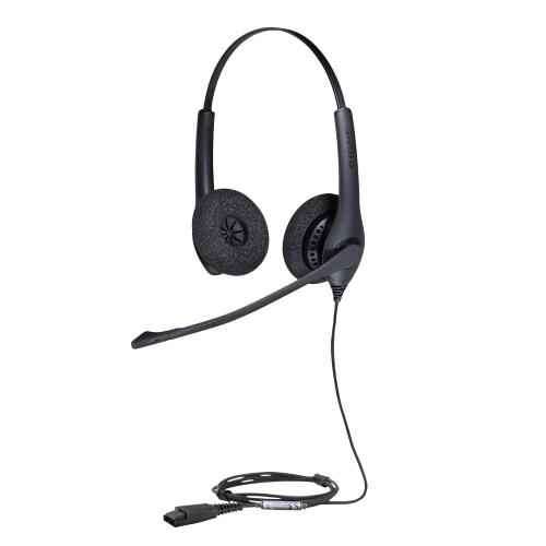 Jabra Biz 1500 Duo QD Auricolare Cablato A Padiglione Ufficio Nero