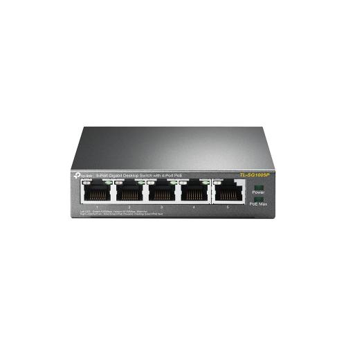 TP-Link TL-SG1005P switch di rete Non gestito Gigabit Ethernet (10/100/1000) Supporto Power over Ethernet (PoE) Nero