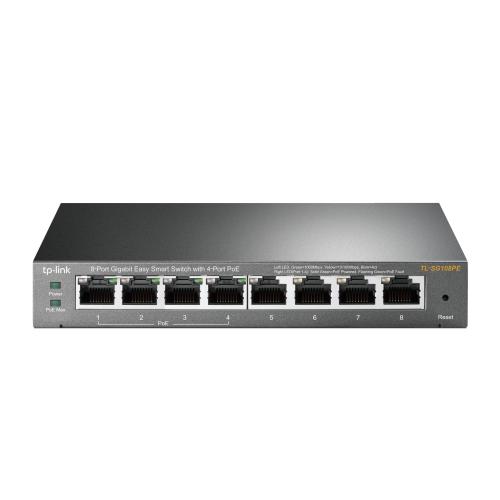 TP-Link TL-SG108PE switch di rete Gestito L2 Gigabit Ethernet (10/100/1000) Supporto Power over Ethernet (PoE) Nero