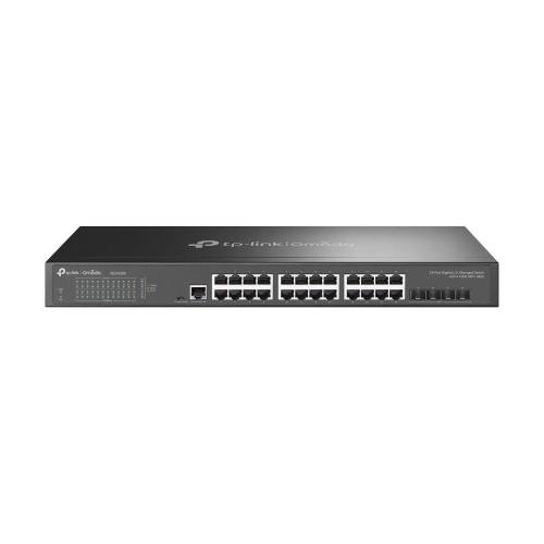 TP-Link TL-SG3428X switch di rete Gestito L2+/L3 Gigabit Ethernet (10/100/1000) 1U Nero