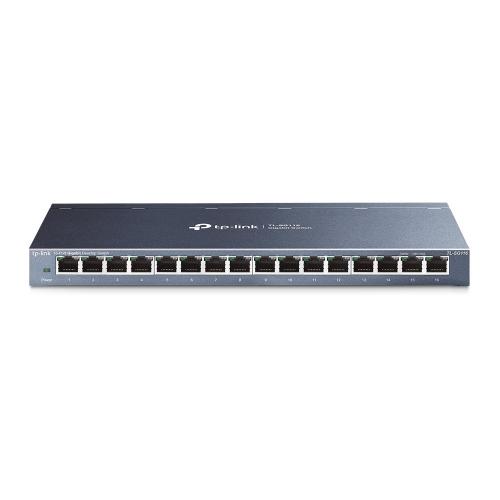 TP-Link TL-SG116 switch di rete Non gestito Gigabit Ethernet (10/100/1000) Nero