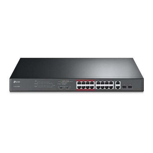 TP-Link TL-SL1218MP switch di rete Non gestito Fast Ethernet (10/100) Supporto Power over Ethernet (PoE) Nero