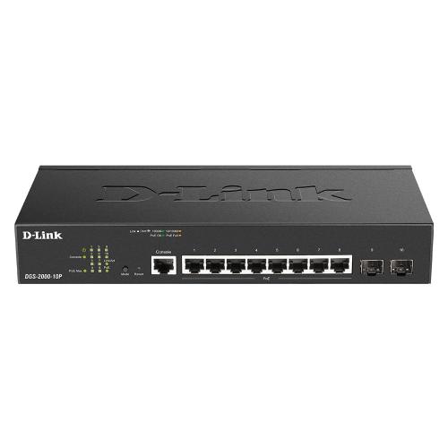 D-Link DGS-2000-10P switch di rete Gestito L2/L3 Gigabit Ethernet (10/100/1000) Supporto Power over Ethernet (PoE) 1U Nero