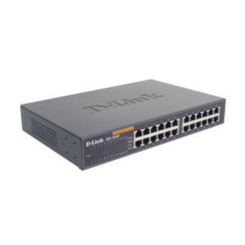 D-Link 24-port 10/100M NWay Desktop - Internal PSU (incl. 19" rack mount kit) Non gestito