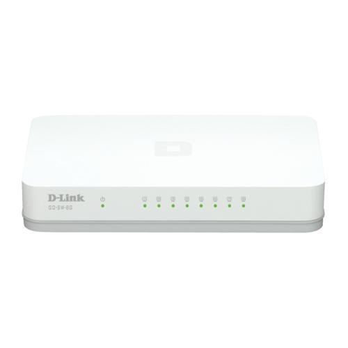 D-Link GO-SW-8G switch di rete Non gestito Bianco